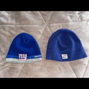 Pair of 2 New York Giants Winter Hats Beanies